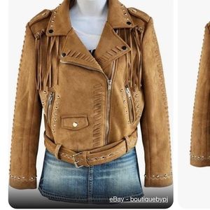 Zara suede western jacket